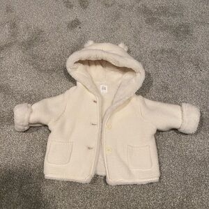 GAP Cream Baby Brannan Coat 3-6 months